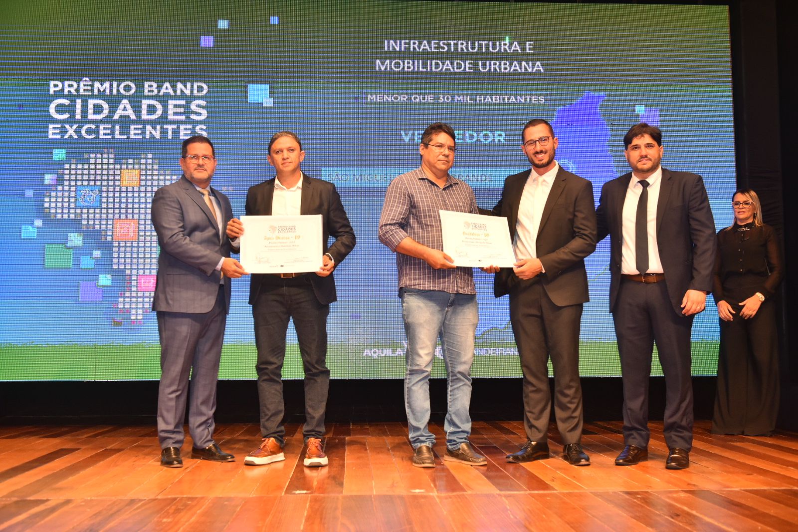 Água Branca é destaque no Prêmio Band Cidades Excelentes na categoria Infraestrutura