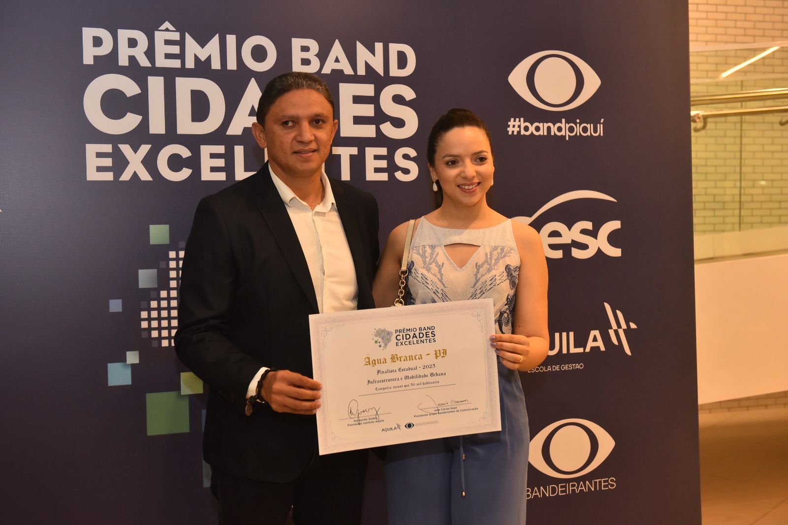 Água Branca é destaque no Prêmio Band Cidades Excelentes na categoria Infraestrutura