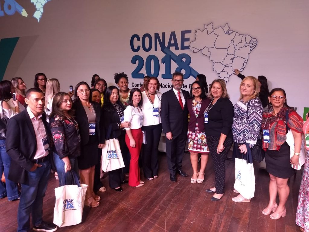 Equipe da Educação de Água Branca participa da III Conae em Brasília Equipe da Educação de Água Branca participa da III Conae em Brasília