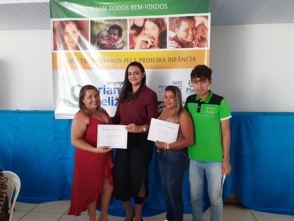 Equipe do Programa Criança Feliz prestigia encerramento do curso de Interação Responsiva para Aprendizagem