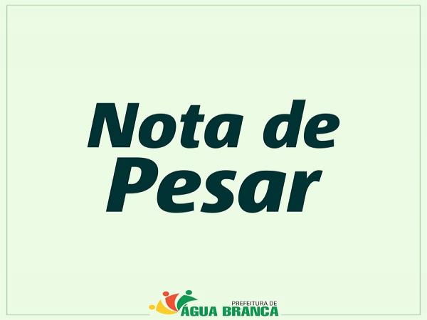NOTA DE PESAR – José Soares de Souza NOTA DE PESAR – José Soares de Souza