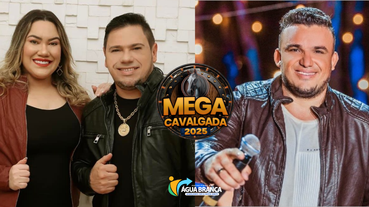 Prefeito Júnior Ribeiro anuncia Júnior Viana e Claudioney e Juliana para a Mega Cavalgada 2025 em Água Branca Prefeito Júnior Ribeiro anuncia Júnior Viana e Claudioney e Juliana para a Mega Cavalgada 2025 em Água Branca