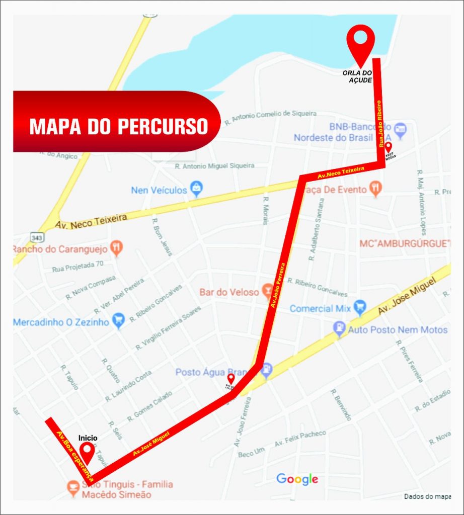 Prefeitura de Água Branca divulga percurso do Bloco dos Paredões
