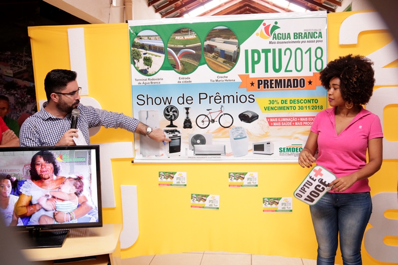 Prefeitura de Água Branca lança Campanha IPTU Premiado 2018