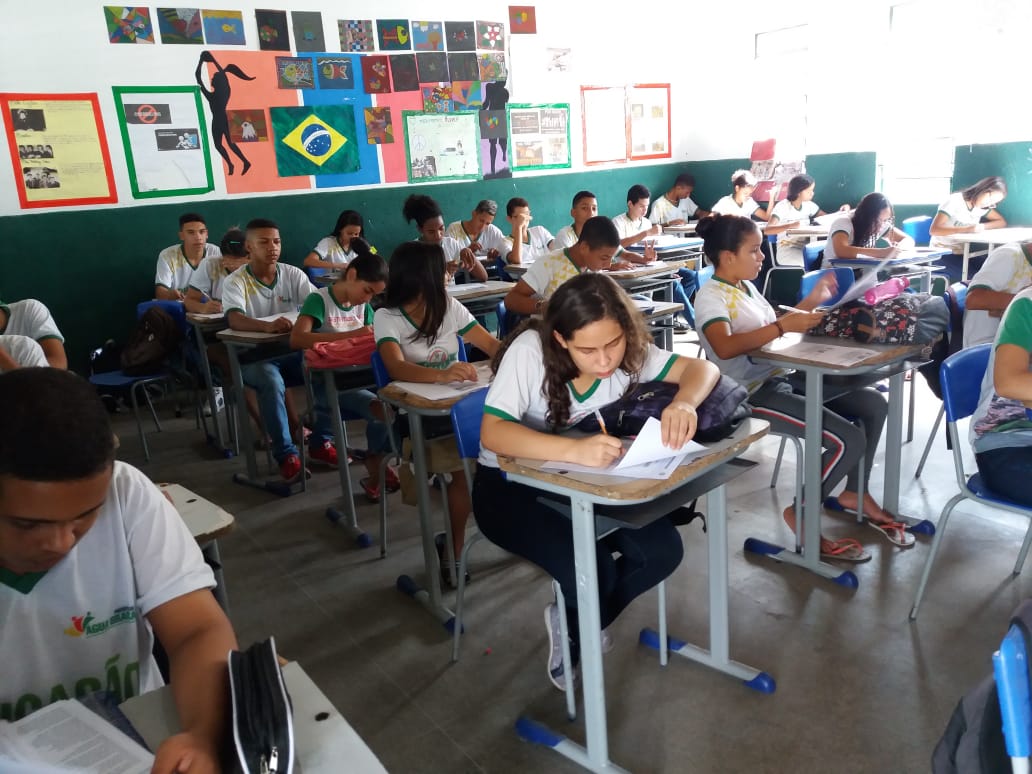 Prova Saeb é aplicada para alunos de Água Branca Prova Saeb é aplicada para alunos de Água Branca