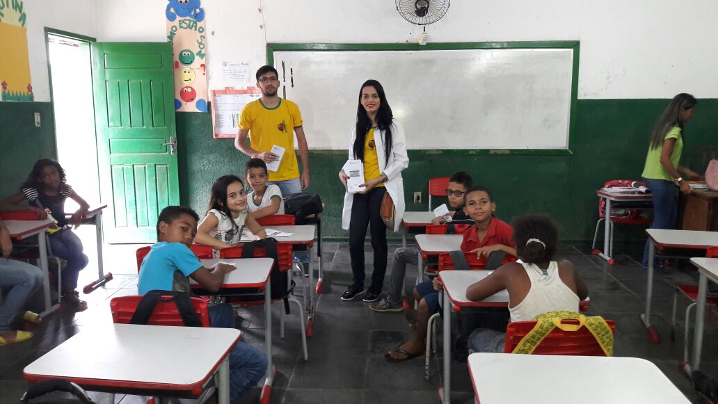 Saúde de Água Branca realiza ação de prevenção à gripe nas escolas Saúde de Água Branca realiza ação de prevenção à gripe nas escolas