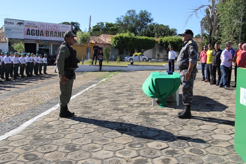 Solenidade marca aniversário de dois anos de implantação do 18º BPM em Água Branca Solenidade marca aniversário de dois anos de implantação do 18º BPM em Água Branca