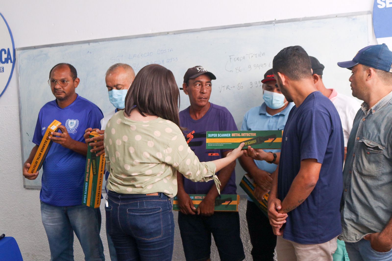 Vigilantes de escolas de Água Branca participam de capacitação ministrada pela Polícia Militar